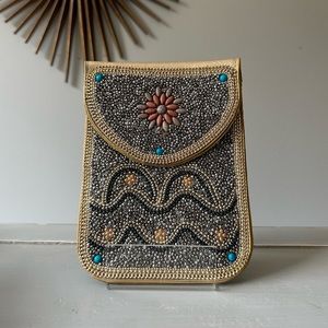 Waves 🌊 Beaded Design Crossbody Traveling Bag